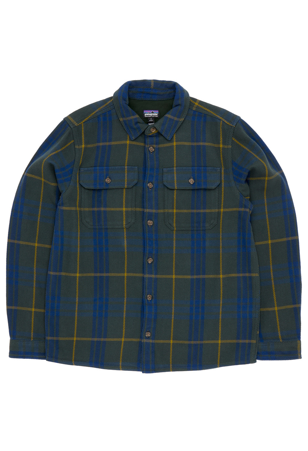 Patagonia Men's Fjord Loft Shirt - Netted / Old Growth Green