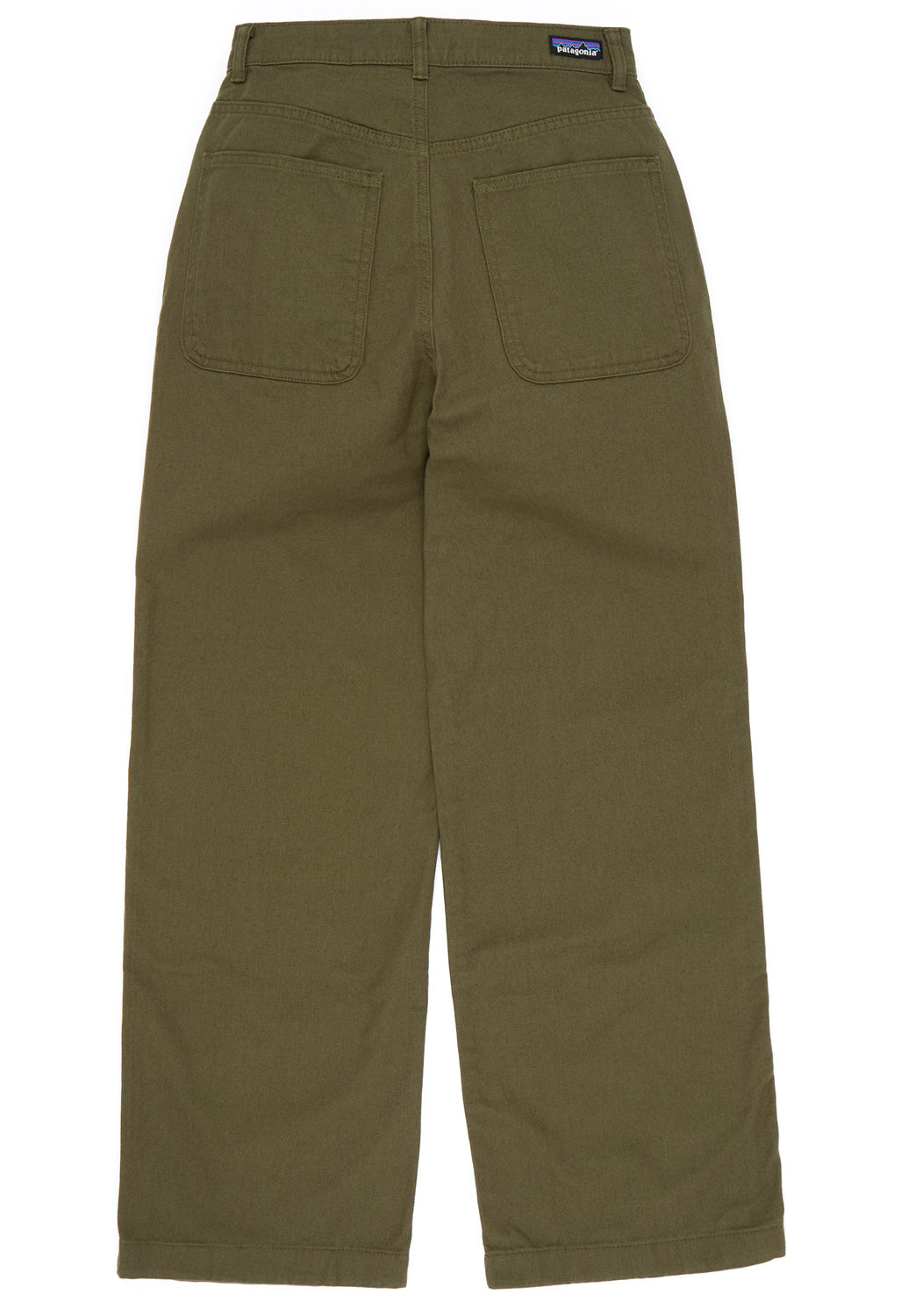 Patagonia Women's Point Reyes Canvas Wide Leg Pants - Basin Green