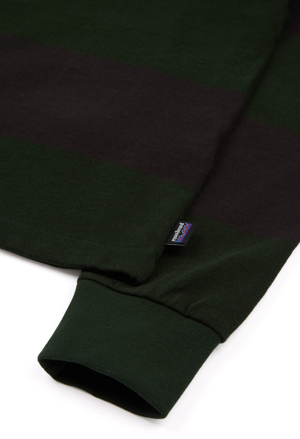 Patagonia Women's Long Sleeve Rugby Shirt - Wide Stripe / Old Growth Green