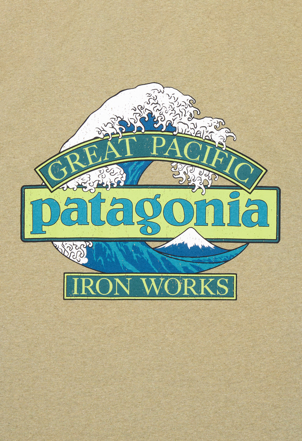 Patagonia Men's Great Waves Long Sleeve Responsibili-Tee - Gumtree Green