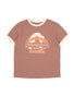 Patagonia Women's Great Waves Ringer Tee - Moonrise Taupe