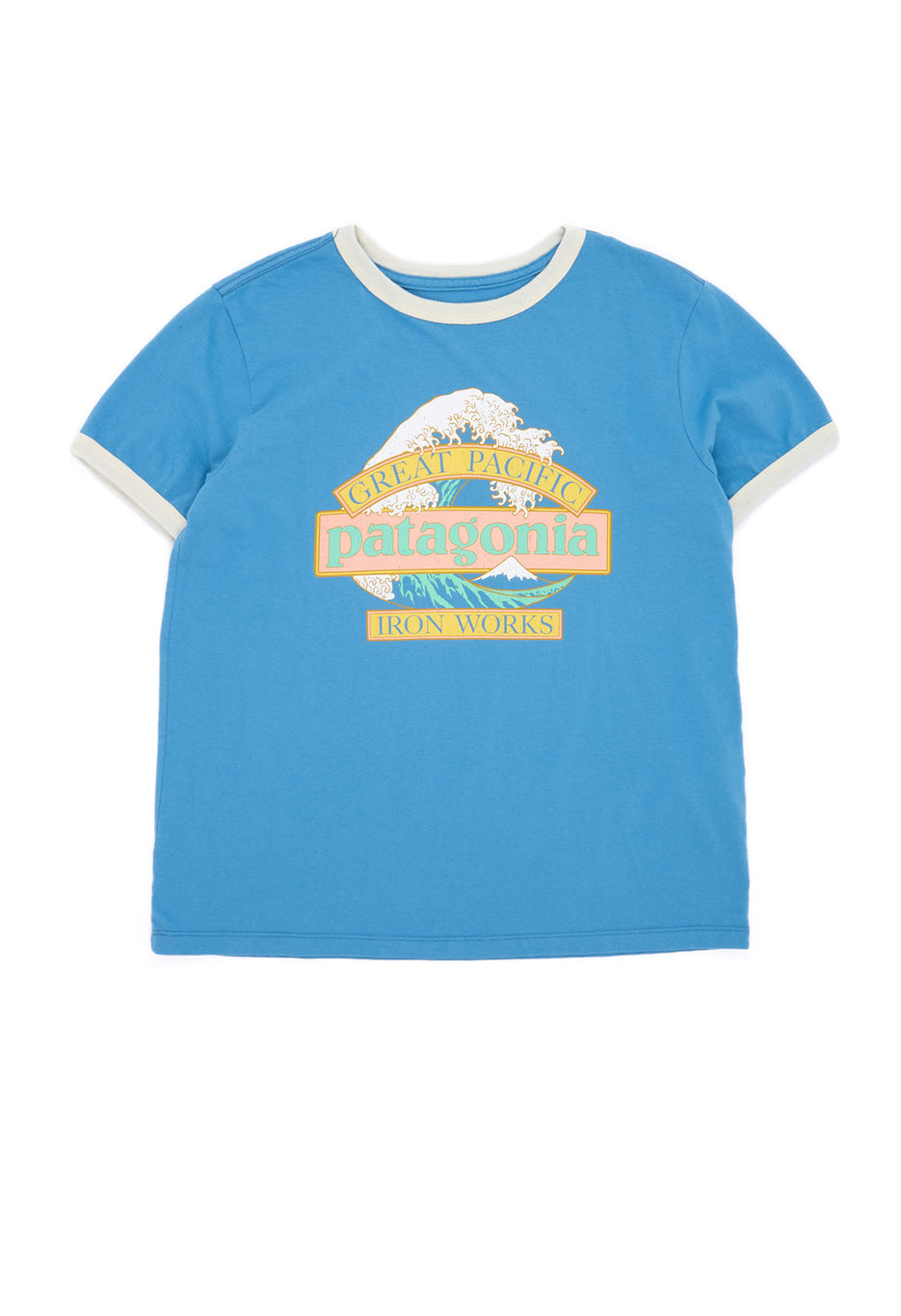 Patagonia Women's Great Waves Ringer Tee - Shore Blue