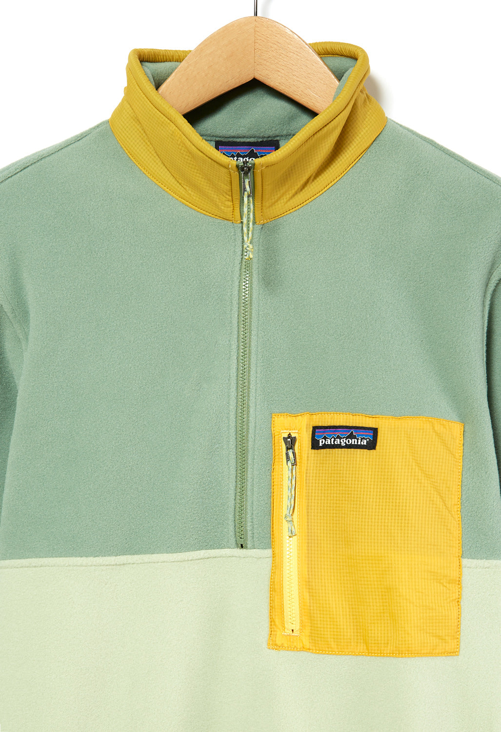 Patagonia Microdini Men's 1/2 Zip Pullover - Salvia Green