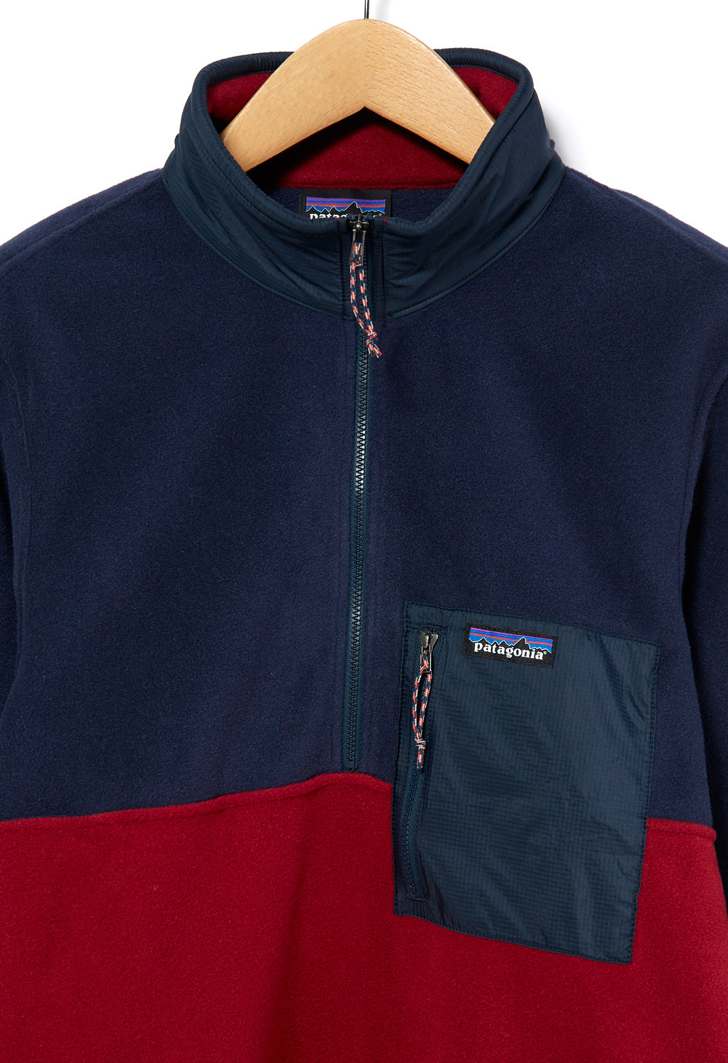 Patagonia red and blue pullover clearance