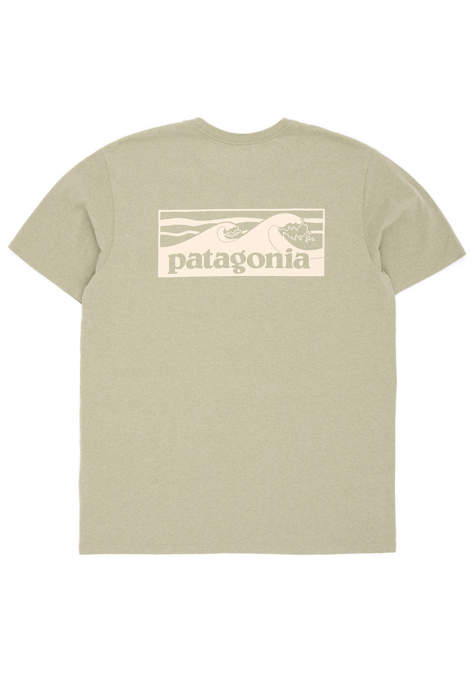 Patagonia Men's Boardshort Logo Pocket Responsibili-Tee - Gumtree Green