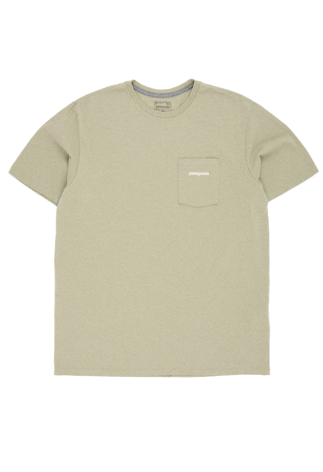 Patagonia Men's Boardshort Logo Pocket Responsibili-Tee - Gumtree Green