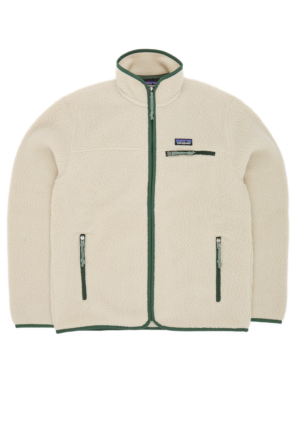 Patagonia Men's Retro Pile Jacket - Pelican w/Canopy Green