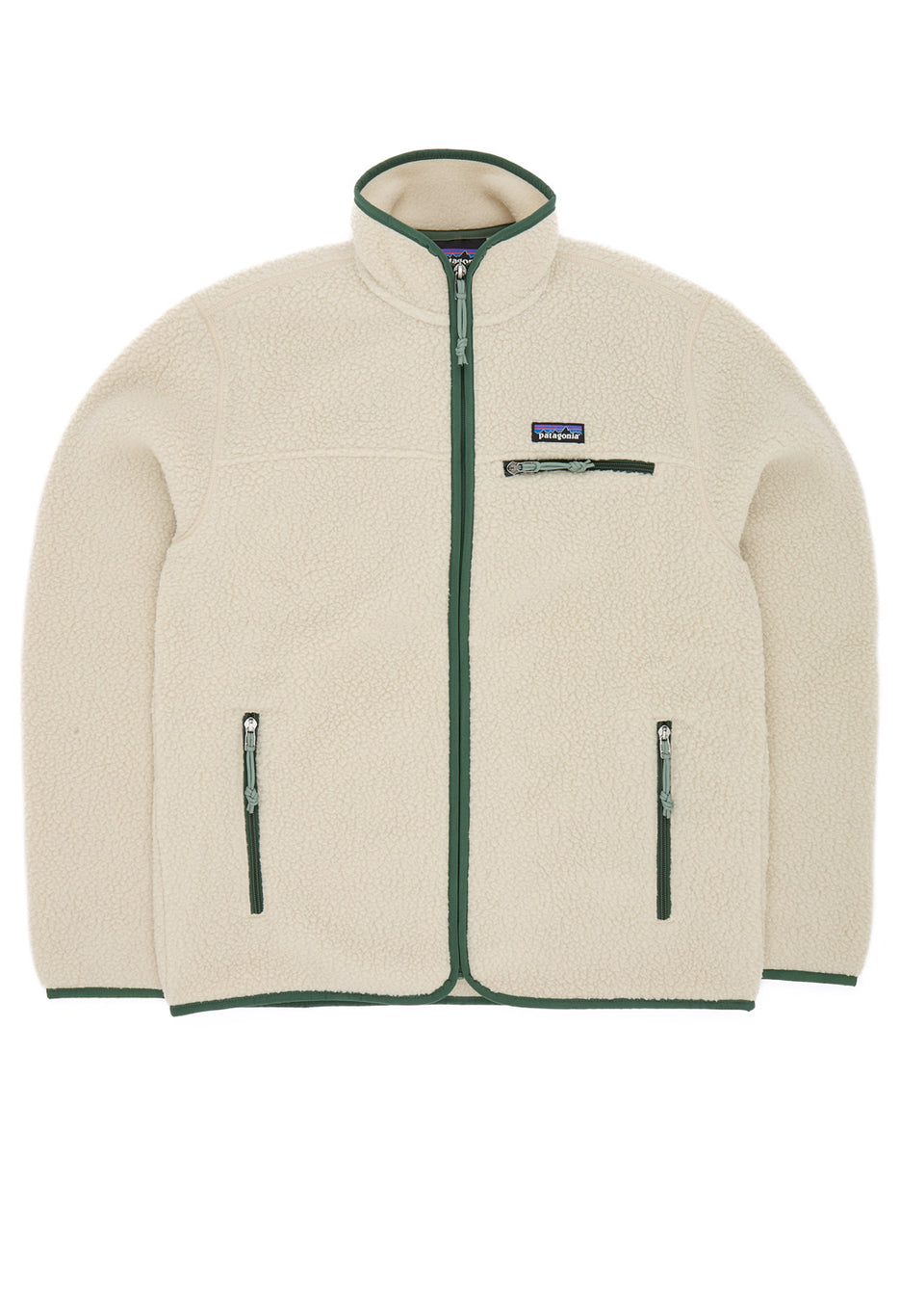 Patagonia Men's Retro Pile Jacket - Pelican w/Canopy Green