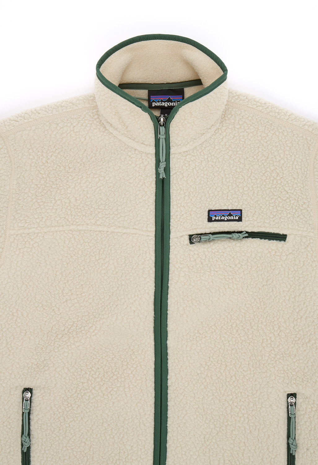 Patagonia Men's Retro Pile Jacket - Pelican w/Canopy Green