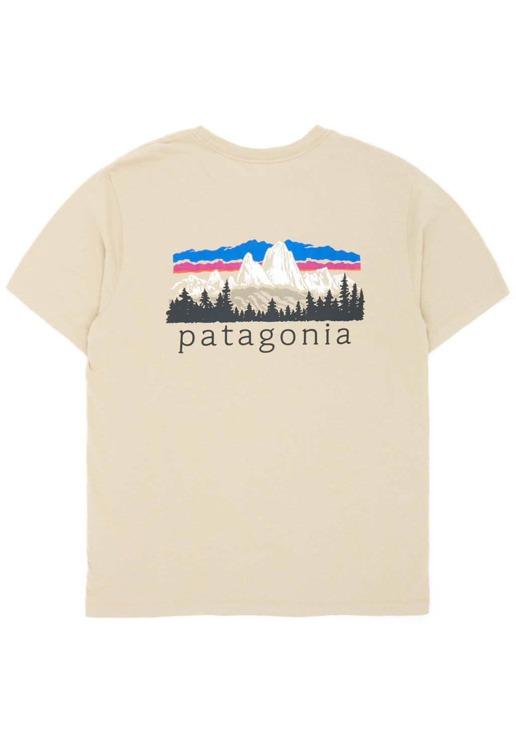 Patagonia Men's Fitz Roy Foothills Ringer Tee - Weathered Stone
