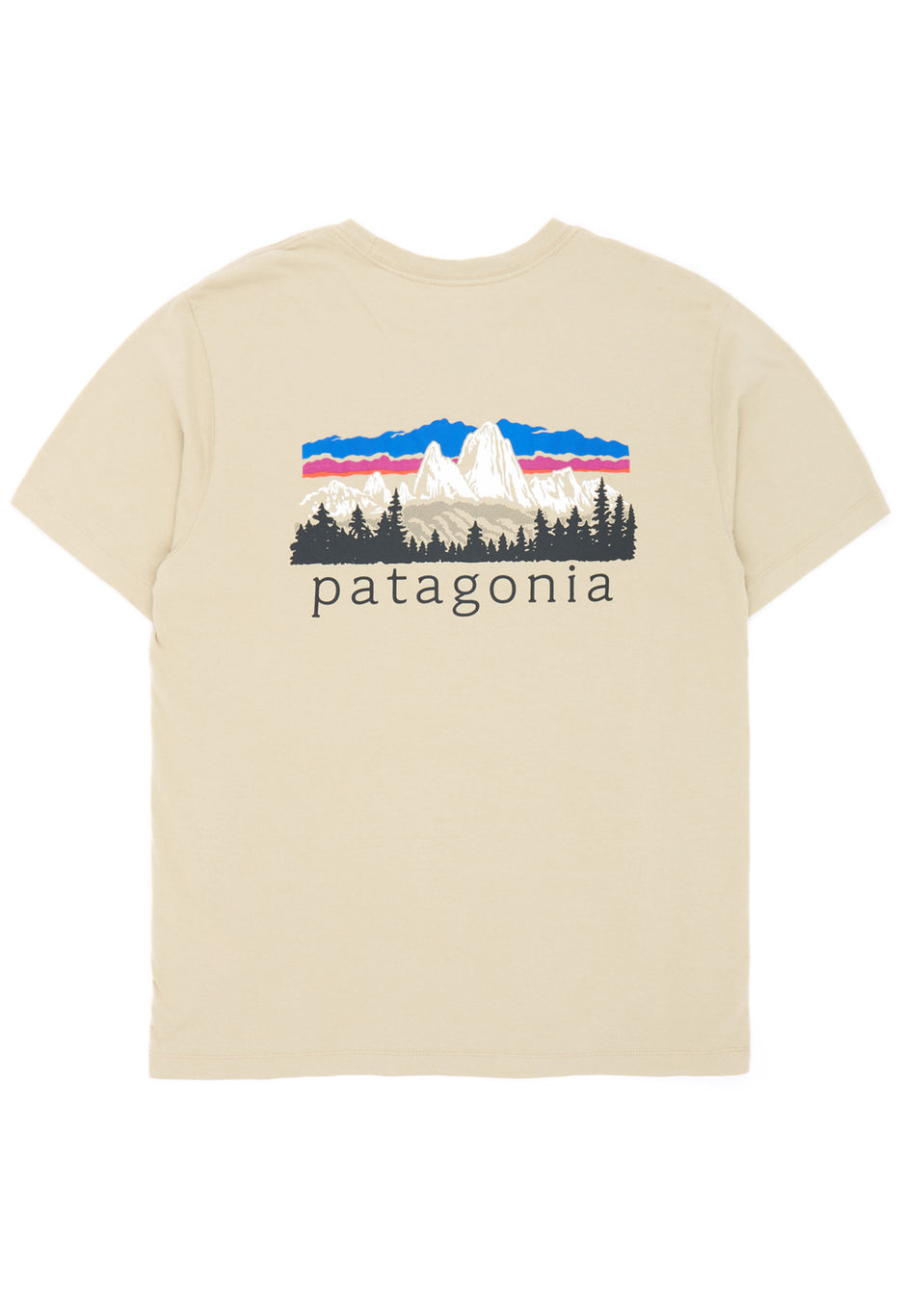 Patagonia Men's Fitz Roy Foothills Ringer Tee - Weathered Stone