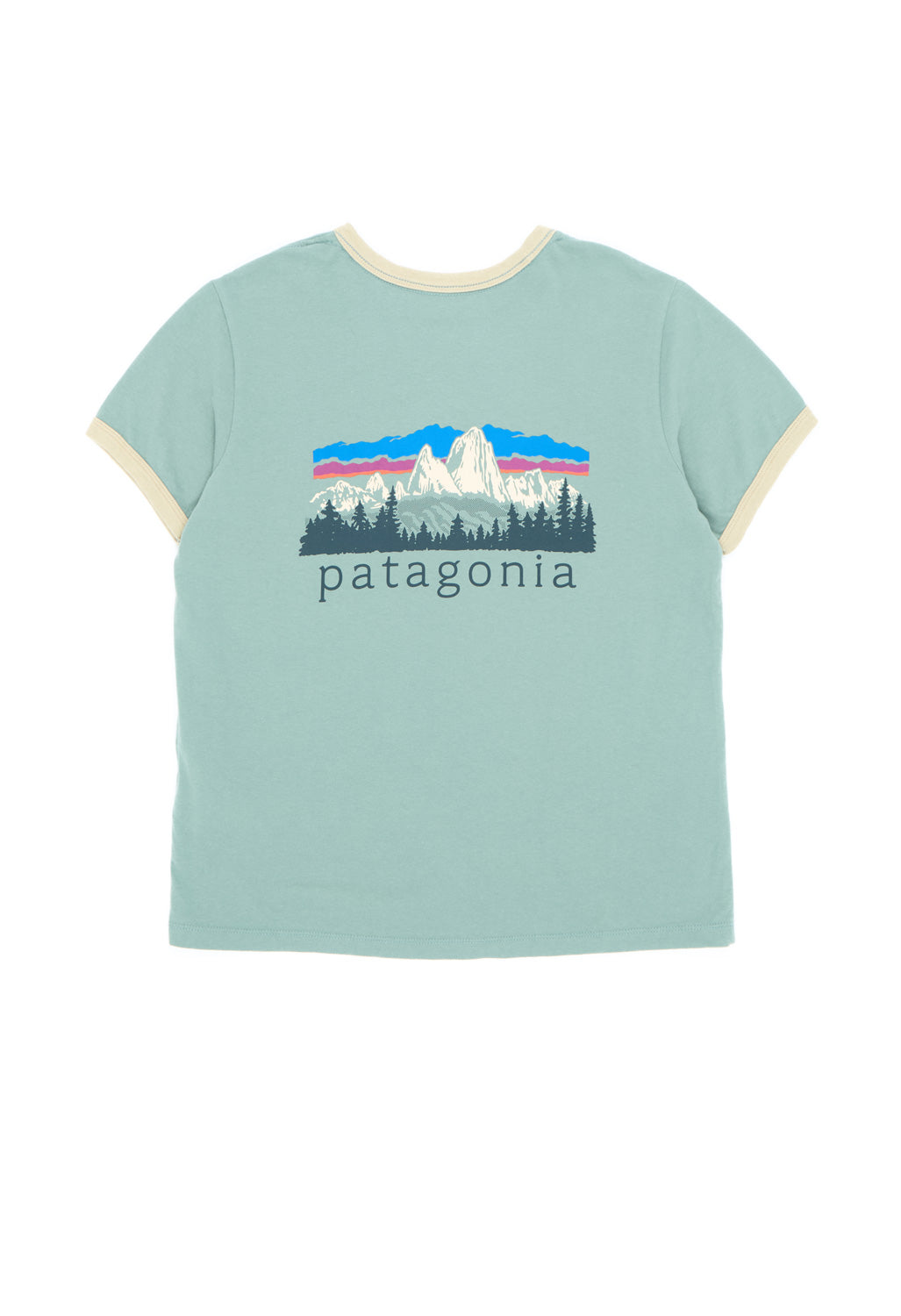 Patagonia Women's Fitz Roy Foothills Ringer Tee - Cover Green
