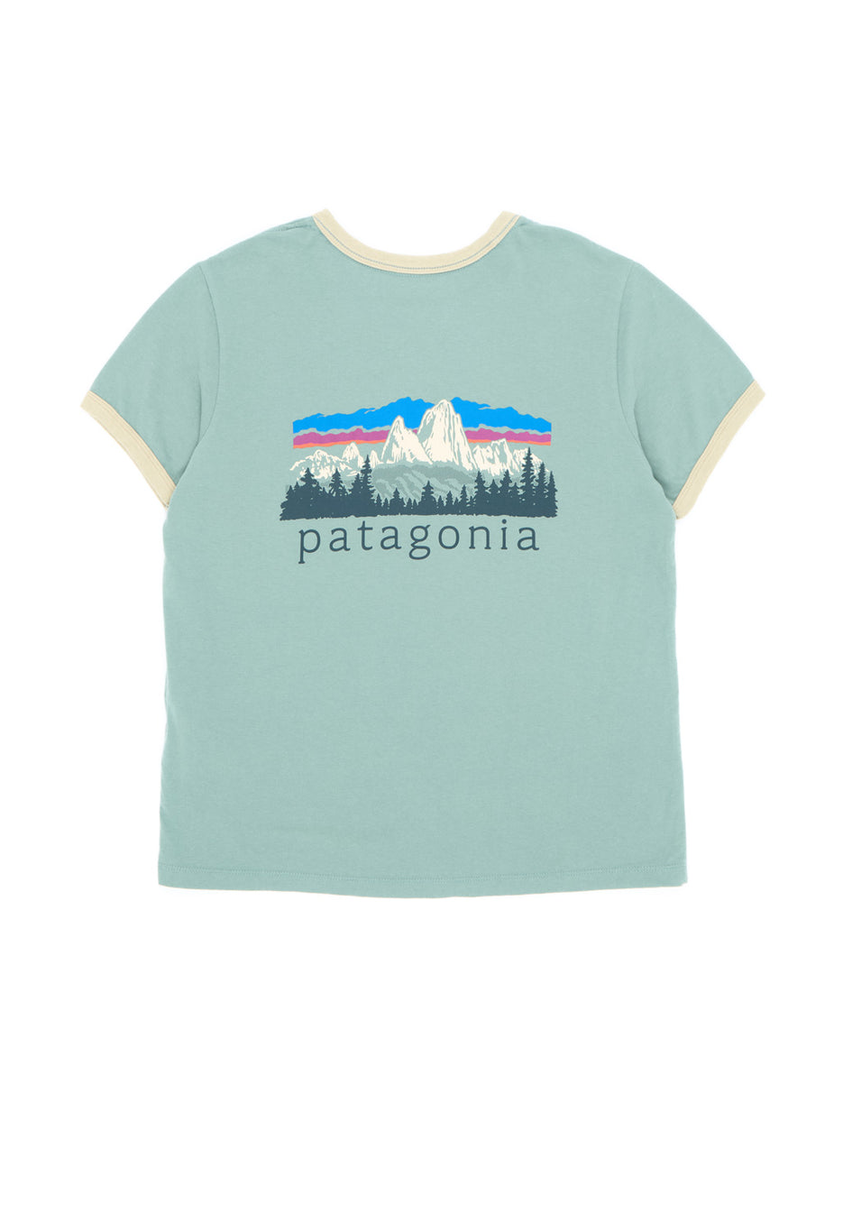 Patagonia Women's Fitz Roy Foothills Ringer Tee - Cover Green