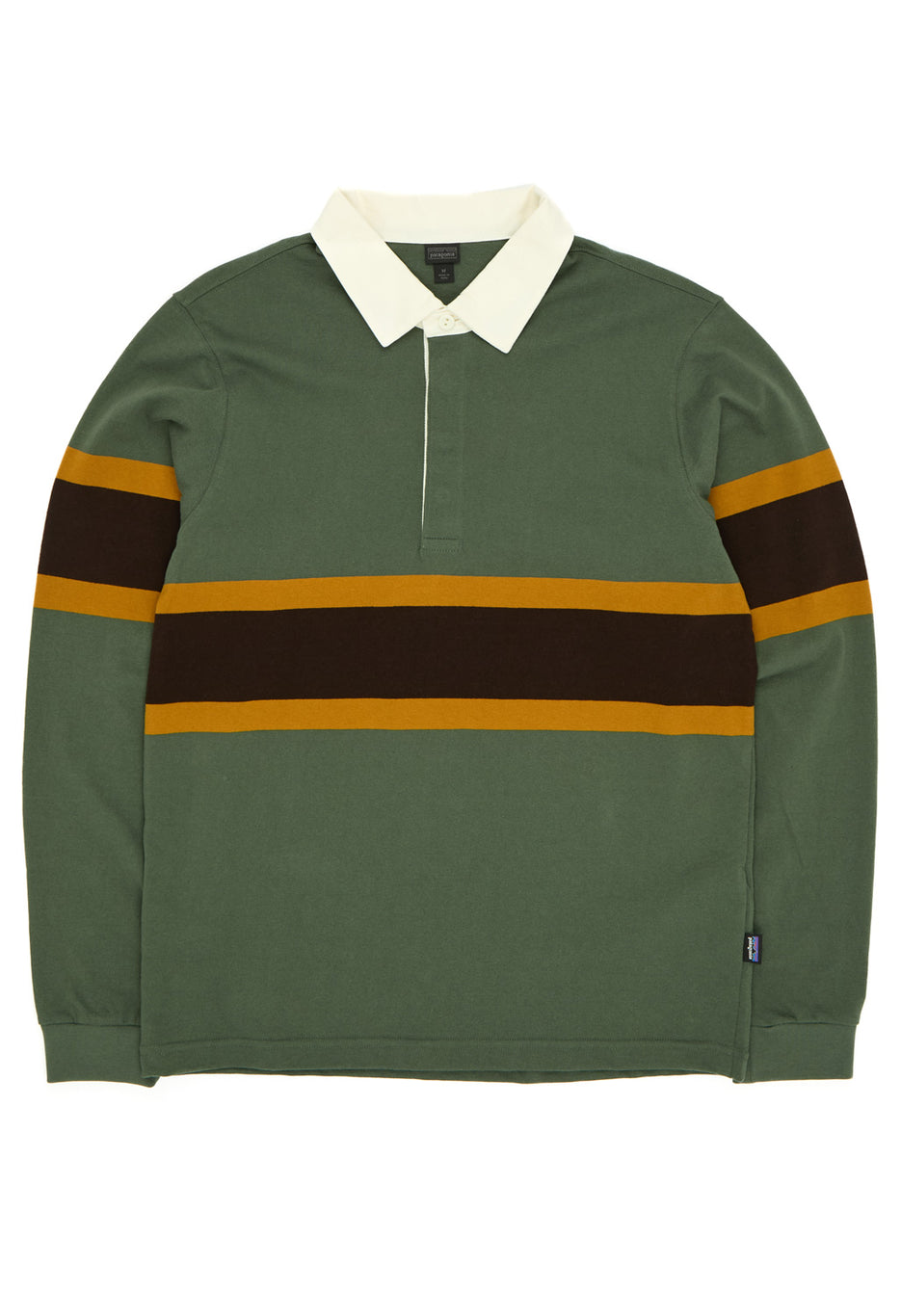 Patagonia Men's Long Sleeve Rugby Shirt - Rugby Big / Canopy Green