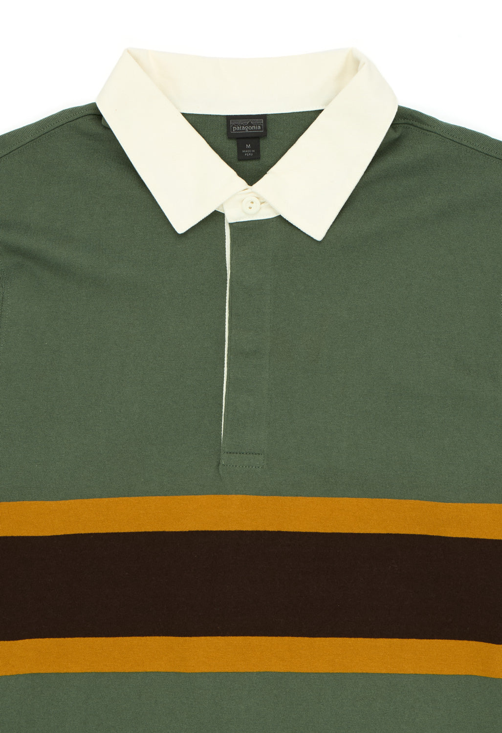 Patagonia Men's Long Sleeve Rugby Shirt - Rugby Big / Canopy Green