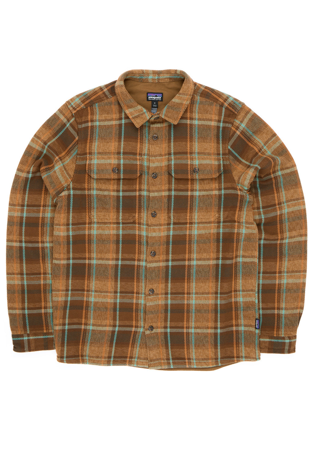 Patagonia Men's Fjord Loft Shirt - Avalanche / Berm Brown