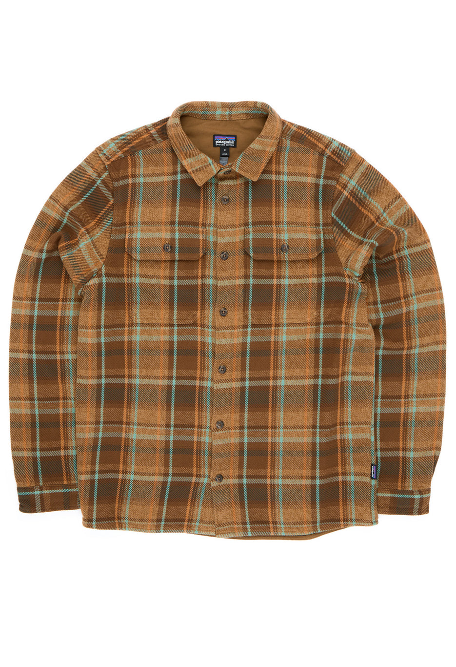 Patagonia Men's Fjord Loft Shirt - Avalanche / Berm Brown
