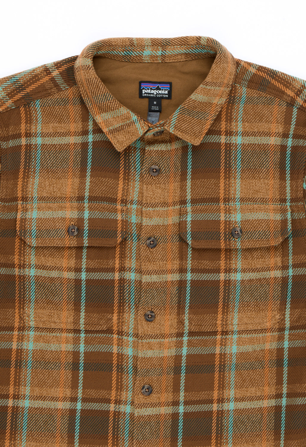 Patagonia Men's Fjord Loft Shirt - Avalanche / Berm Brown