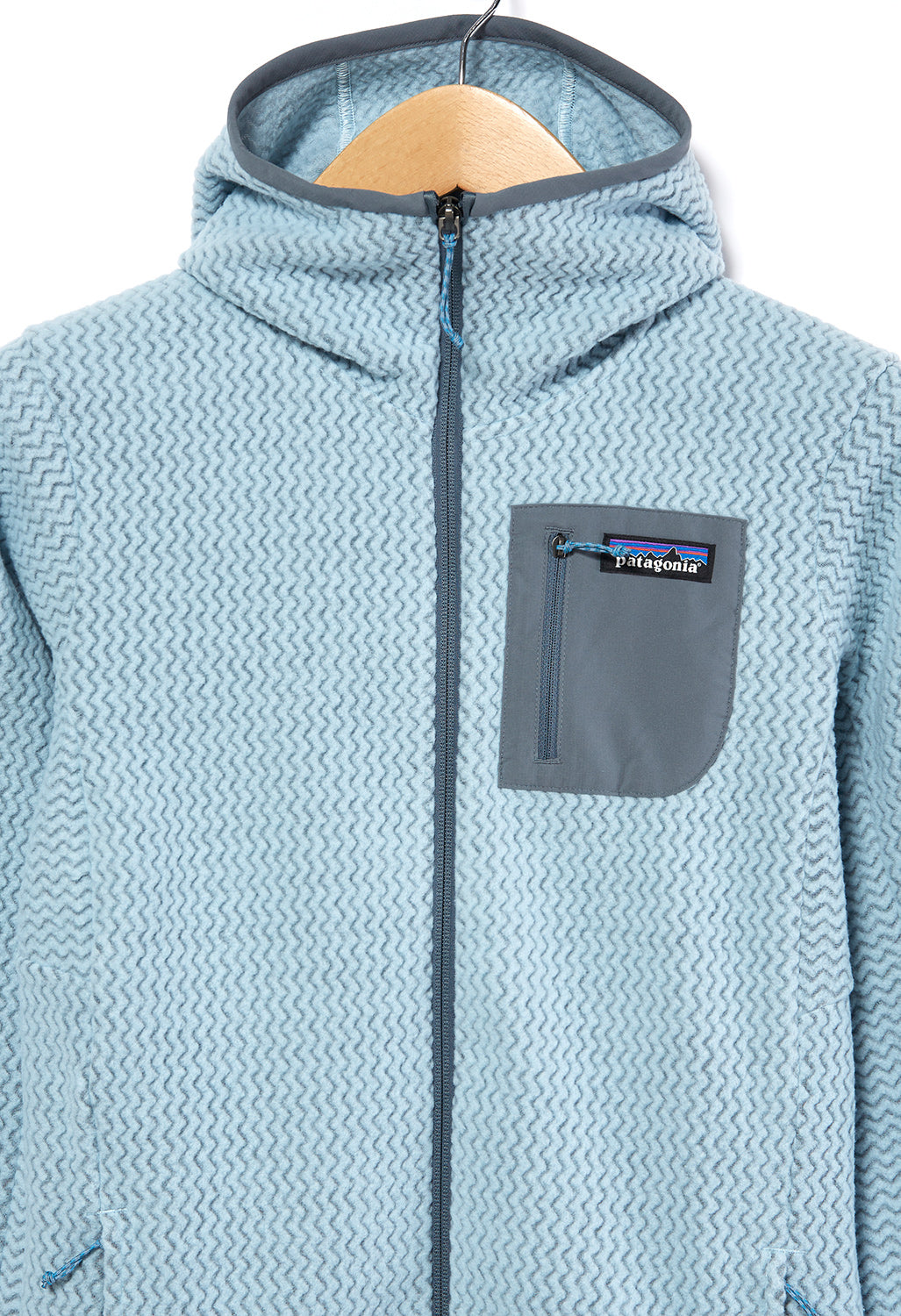 Patagonia R1 Air Full Zip Women's Hoodie - Steam Blue