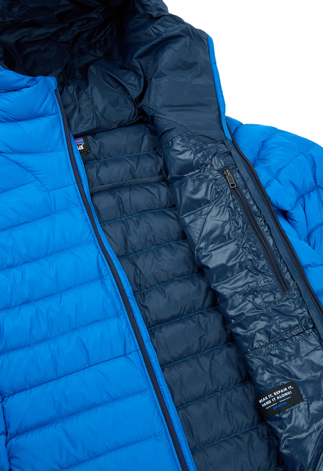 Patagonia Men's Down Sweater Hoodie - Endless Blue
