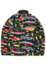 Patagonia Men's Lightweight Synchila Snap-T Pullover - Salmon Energy / Old Growth Green
