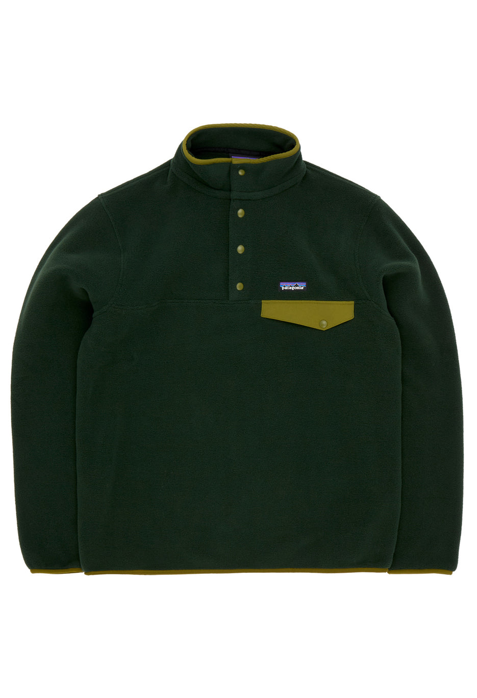 Patagonia Men's Lightweight Synchila Snap-T Pullover - Old Growth Green