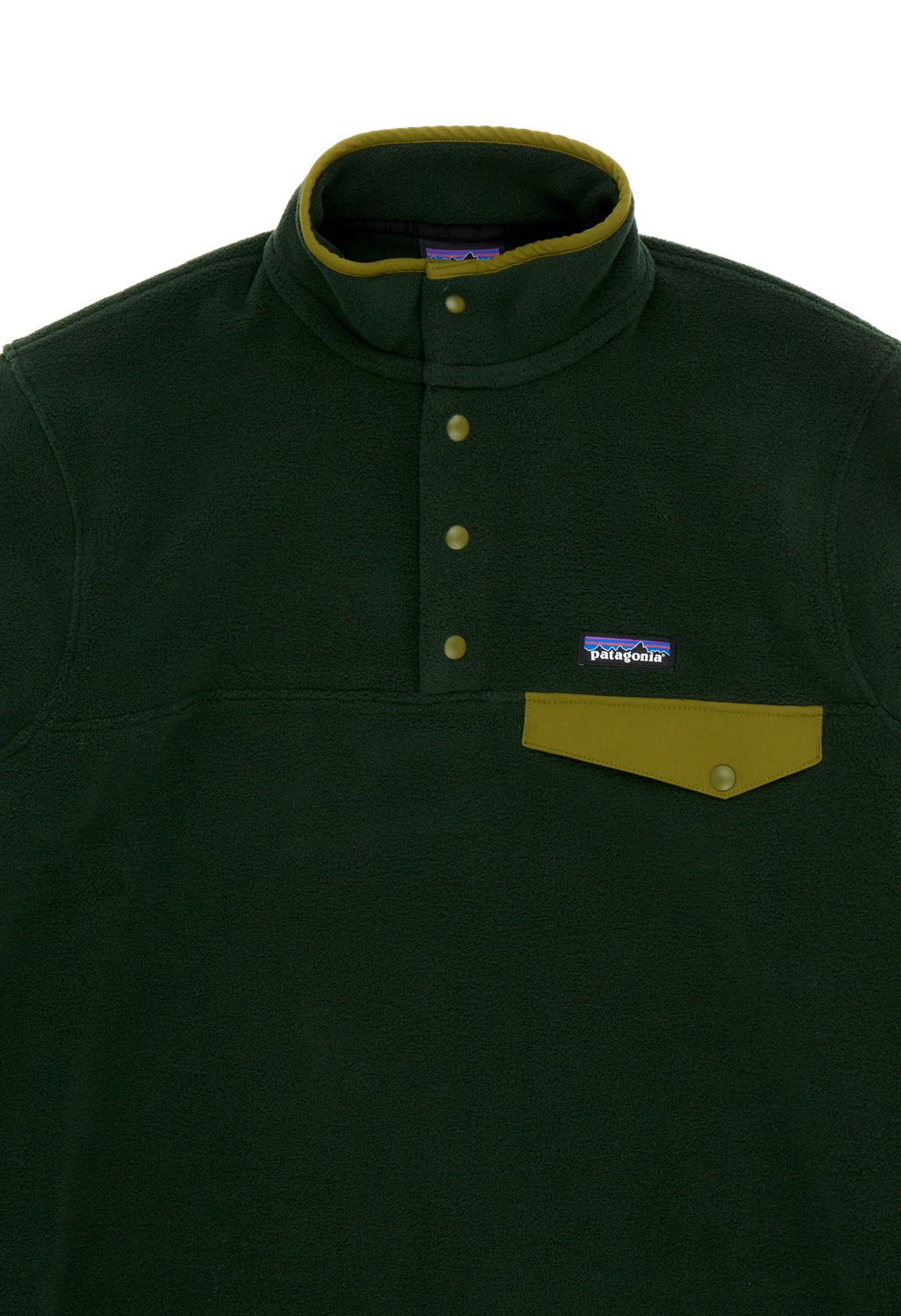 Patagonia Men's Lightweight Synchila Snap-T Pullover - Old Growth Green