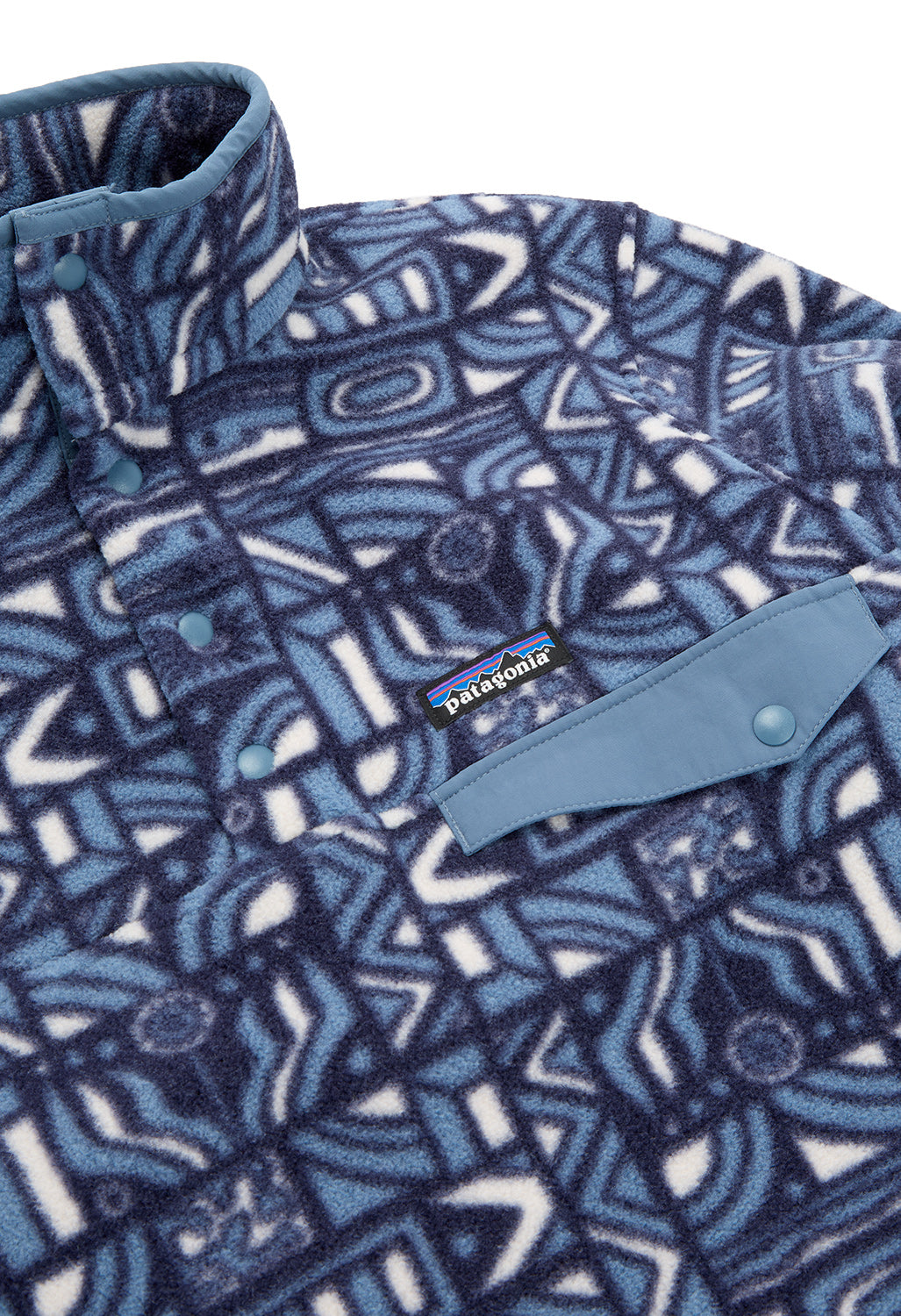 Patagonia Men's Lightweight Synchilla Snap-T Pullover - New Visions: New Navy