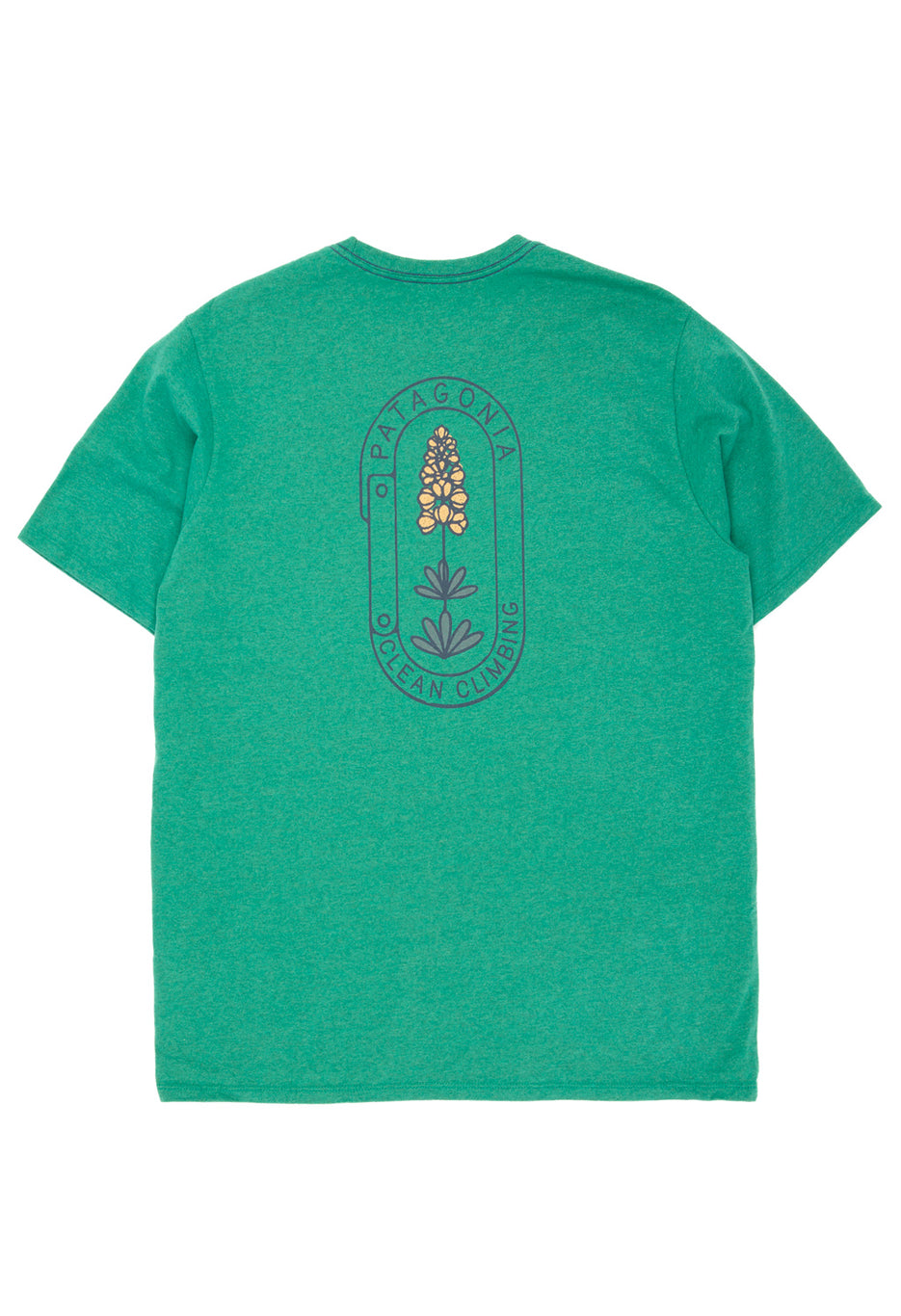 Patagonia Men's Clean Climb Trade Responsibili-Tee - Clean Climb Bloom: Gather Green