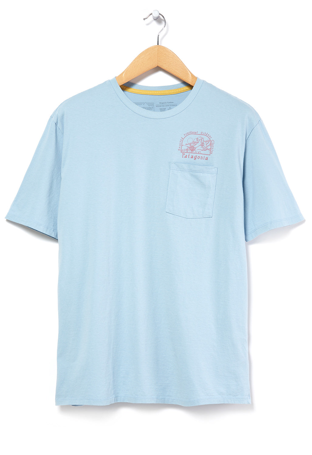 Patagonia Men's Lost & Found Organic Pocket T-Shirt - Steam Blue