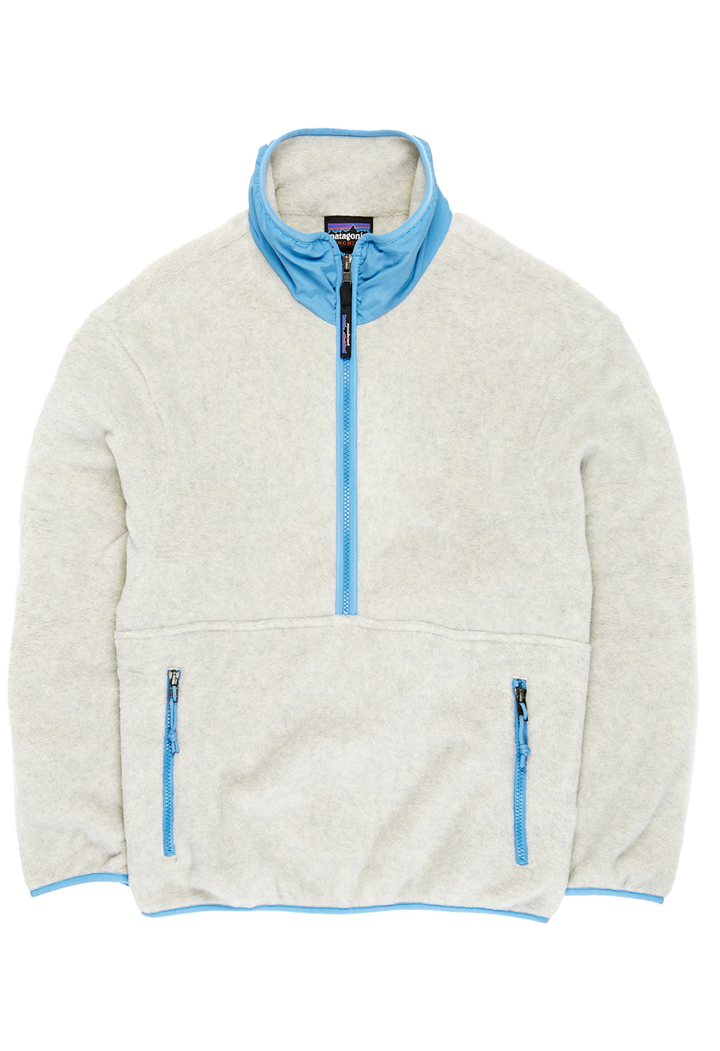 Patagonia Women's Synchilla Marsupial Oatmeal Heather w/Blue