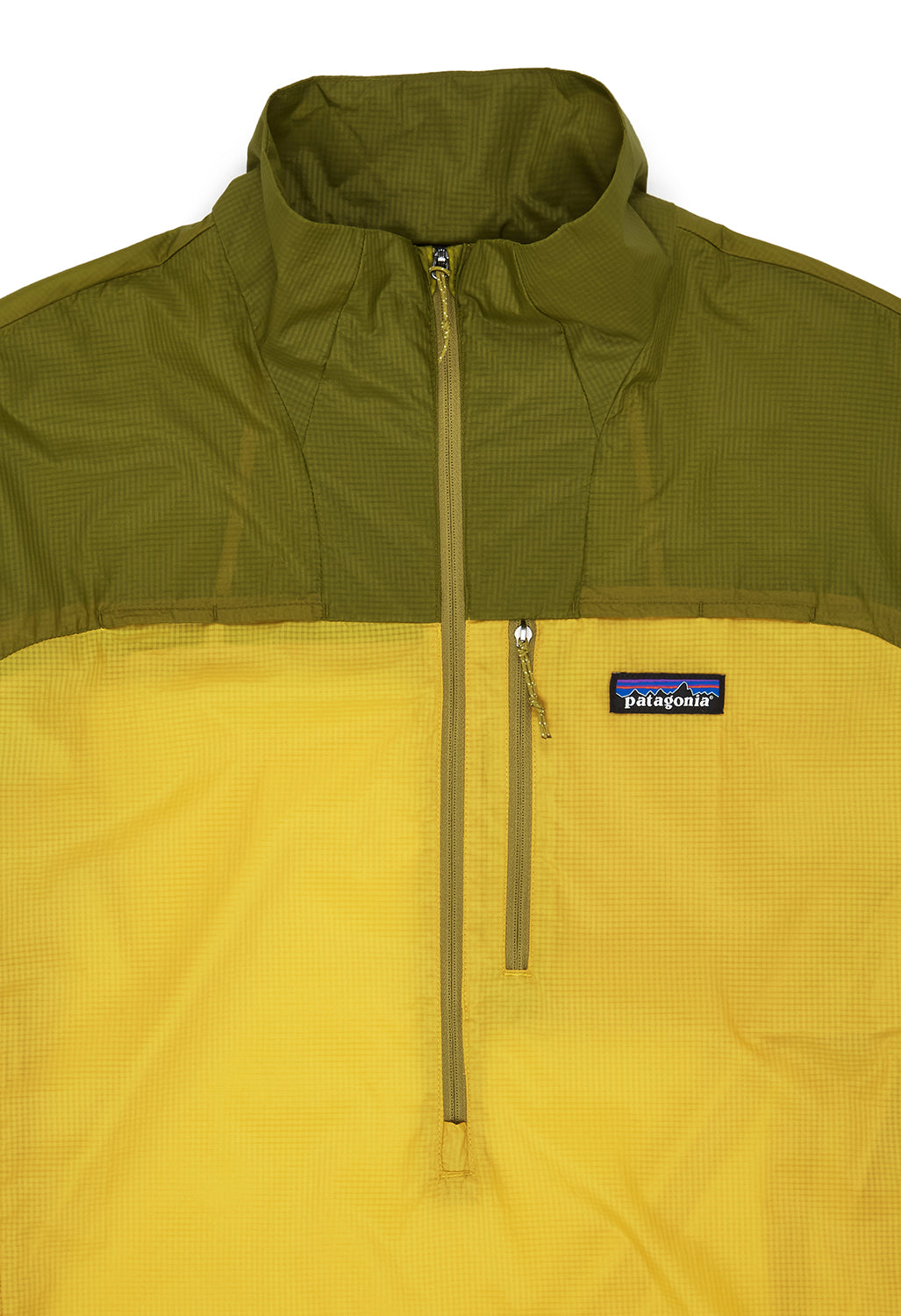 Patagonia Men's Houdini Stash Half Zip Pullover - Bundle Green / Graze Green