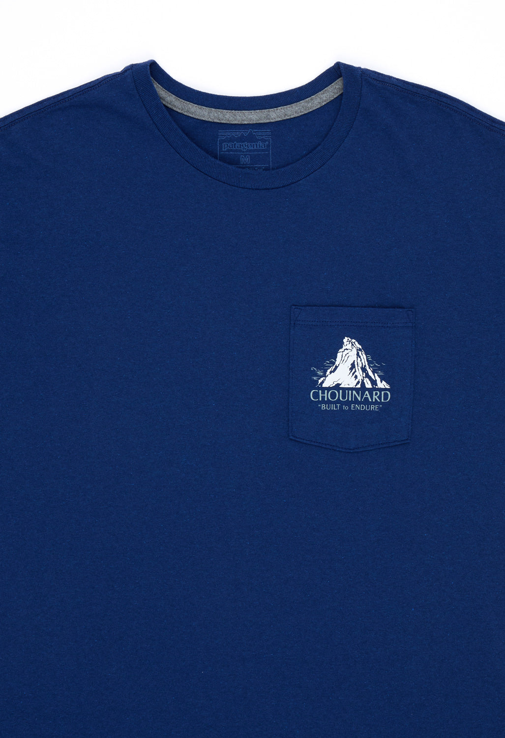 Patagonia Men's Chouinard Crest Pocket Responsibili-Tee - Clement Blue