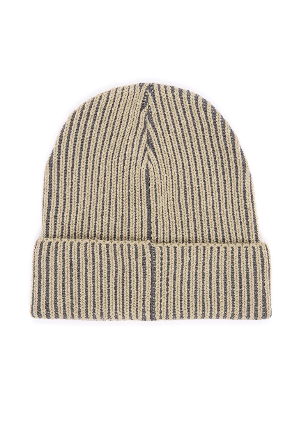 Patagonia Fishermans Rolled Beanie - Contrast Stripe / Weathered Stone