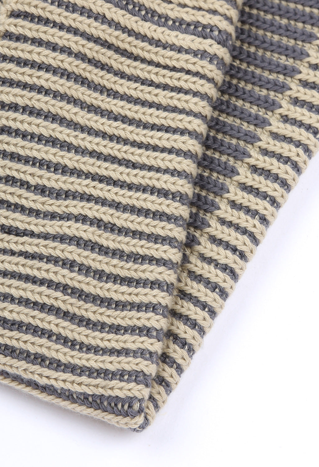 Patagonia Fishermans Rolled Beanie - Contrast Stripe / Weathered Stone
