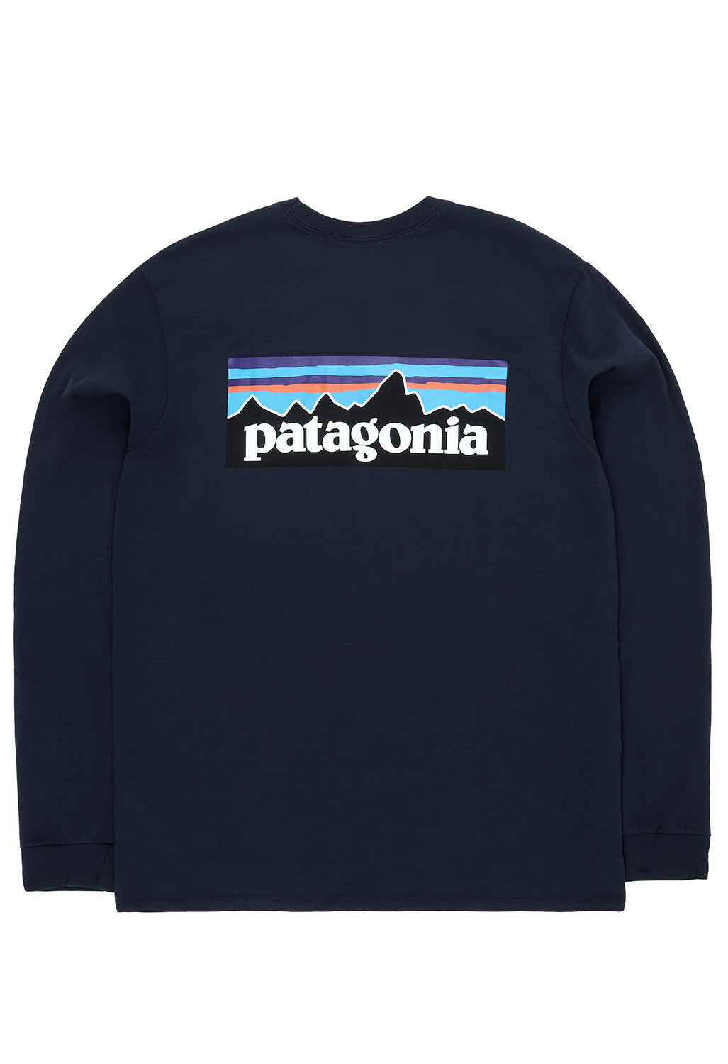 Patagonia Men's P-6 Logo Long Sleeve Responsibili-Tee - New Navy