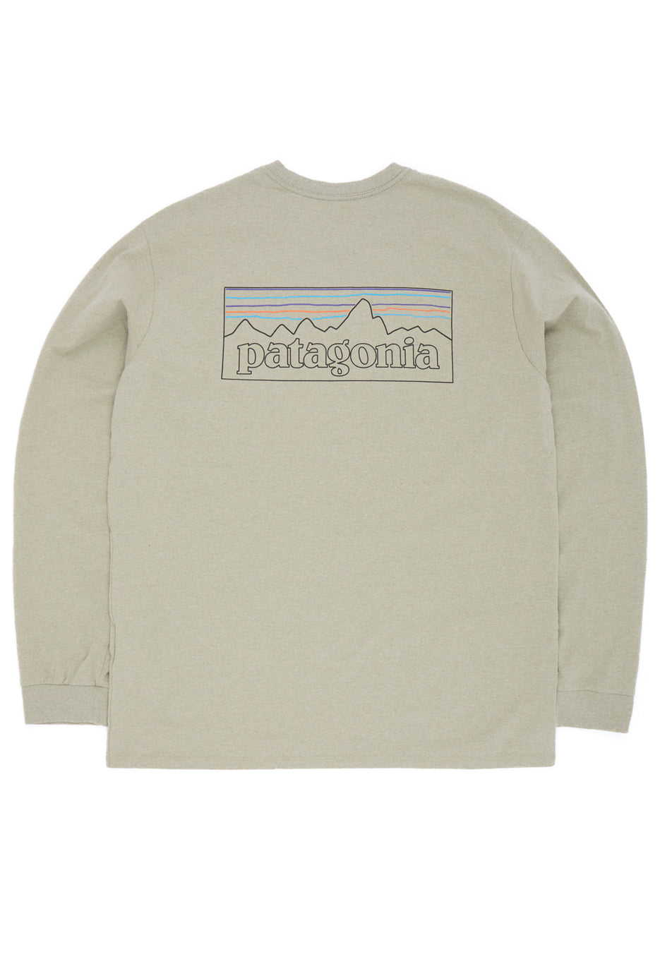 Patagonia Men's P-6 Logo Long Sleeve Responsibili-Tee - Gumtree Green