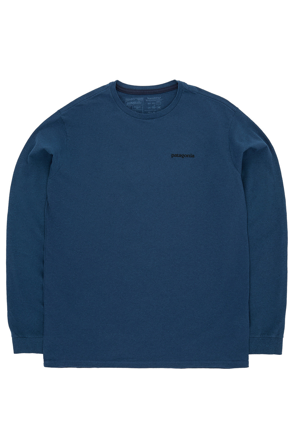 Patagonia Men's P-6 Logo Long Sleeve Responsibili-Tee - Utility Blue