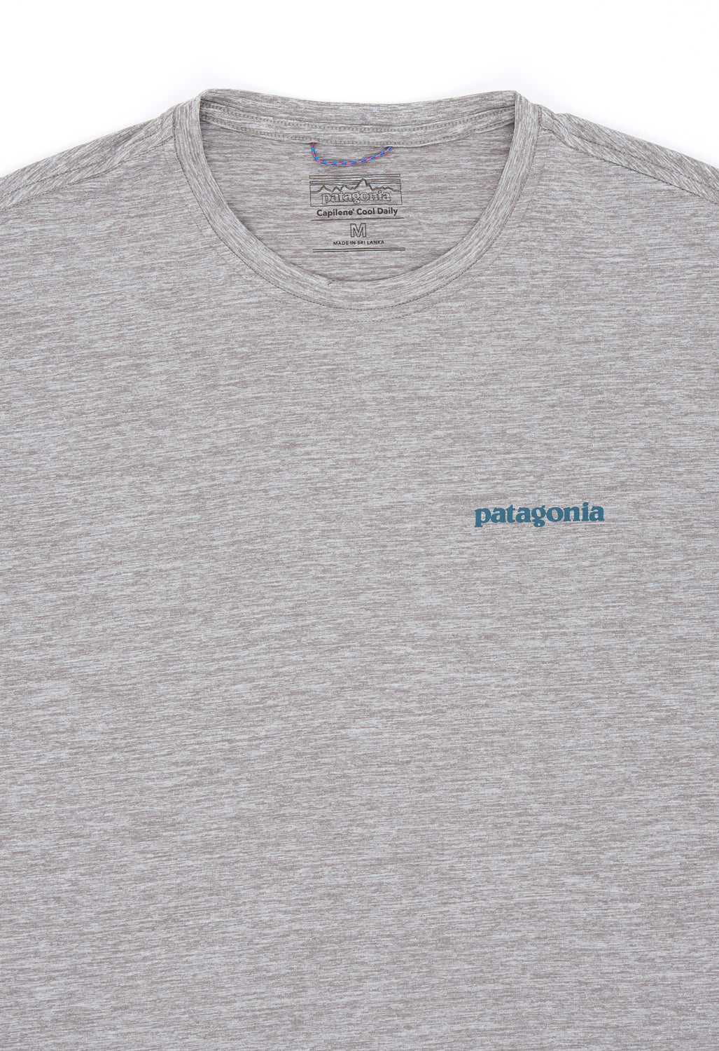 Patagonia Cap Cool Daily Graphic Men's Tee - Feather Grey / Abalone Waters Logo