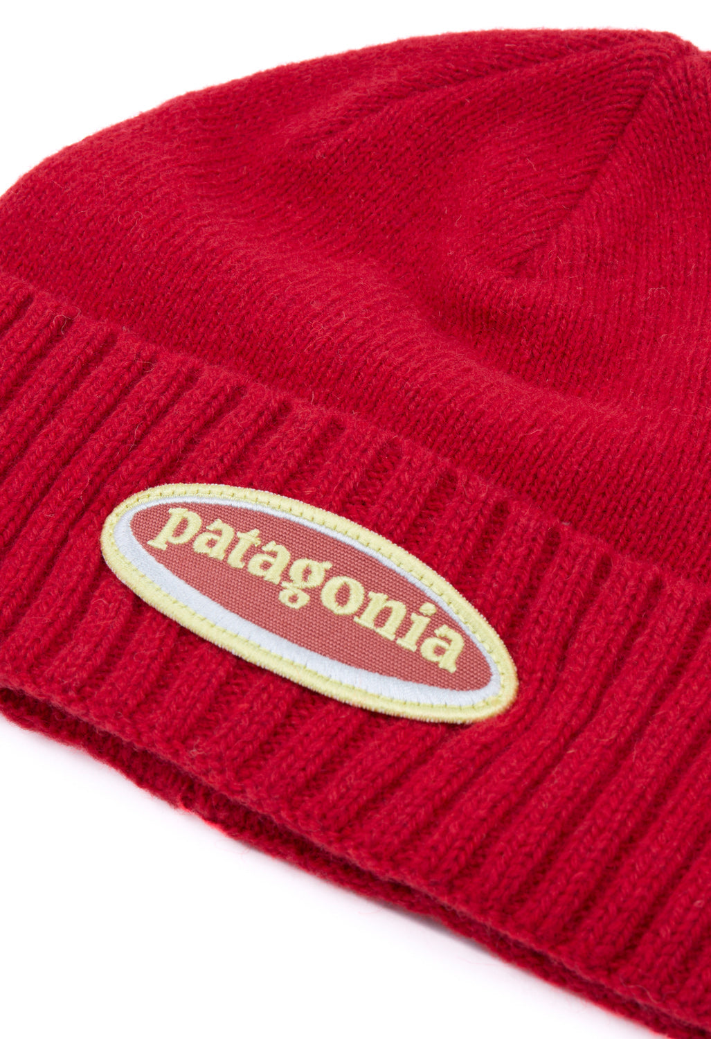 Patagonia Brodeo Beanie - Oval Logo / Amanita Red