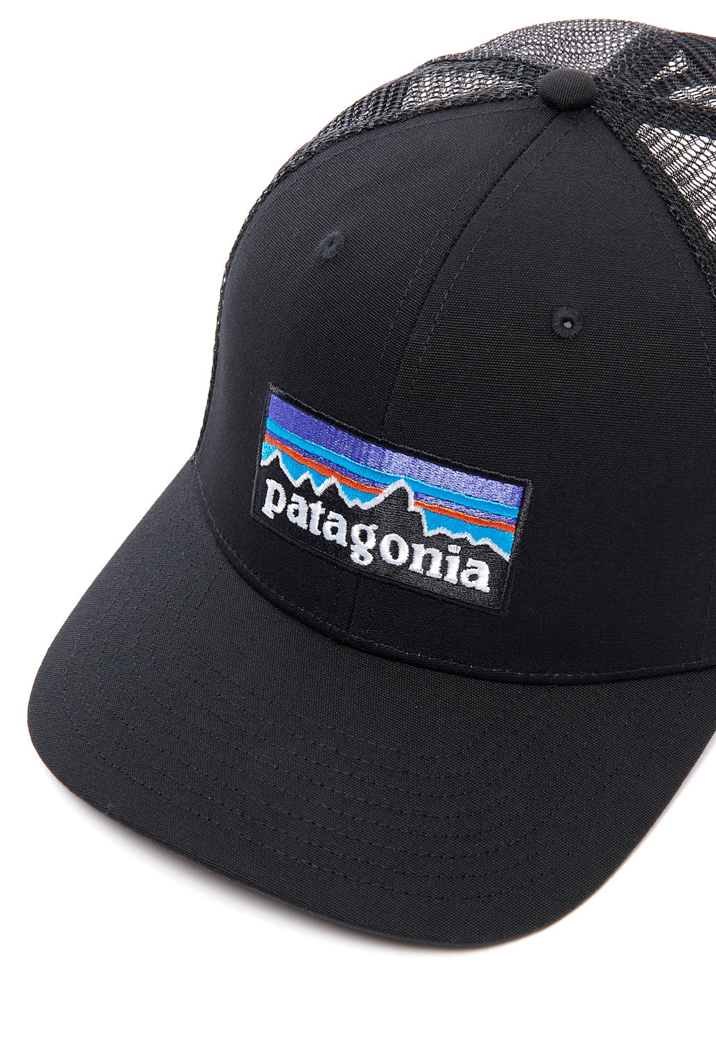 Patagonia P-6 Logo Trucker Hat - Black
