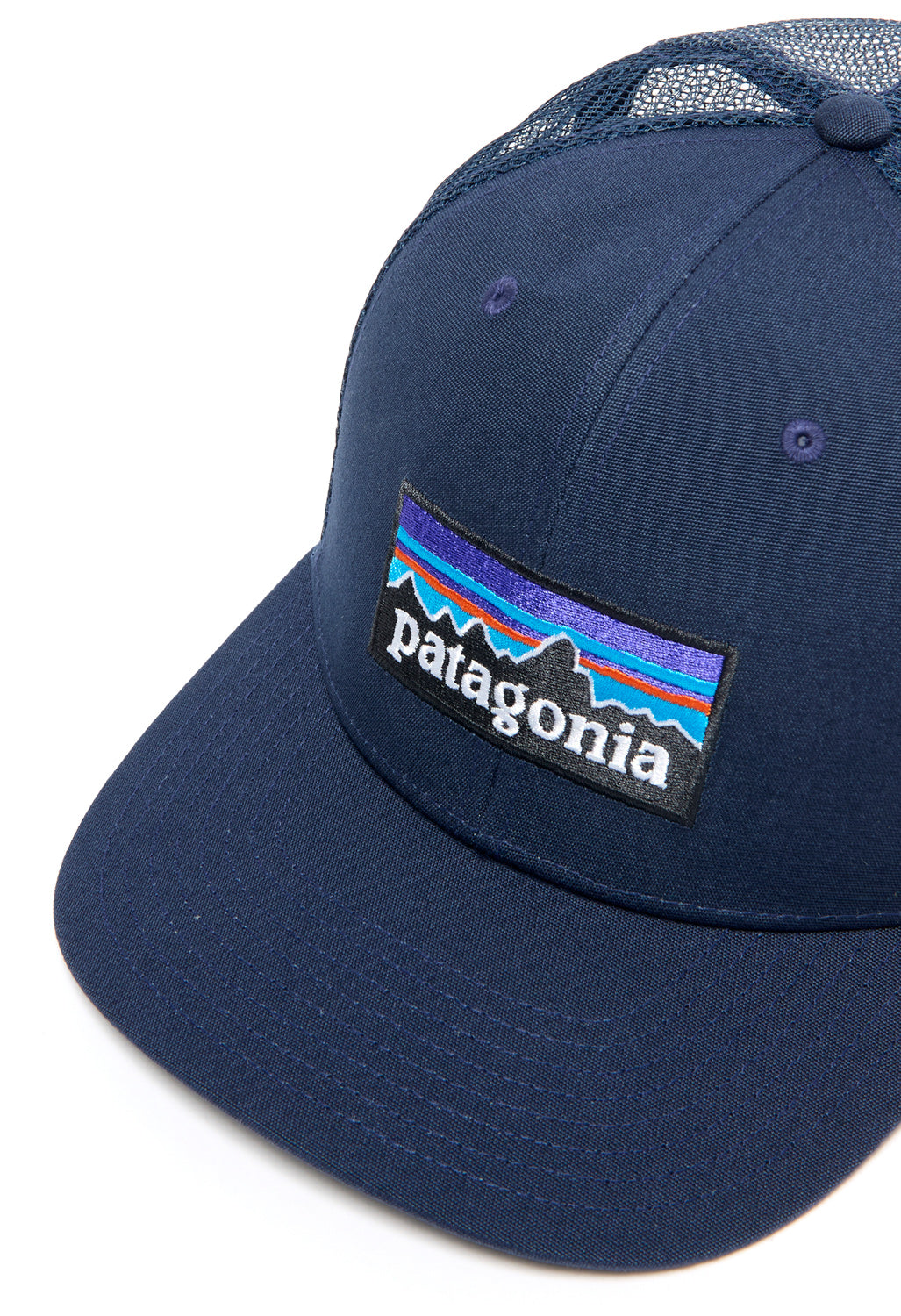 Patagonia P-6 Logo Trucker Hat New Navy – Outsiders Store UK