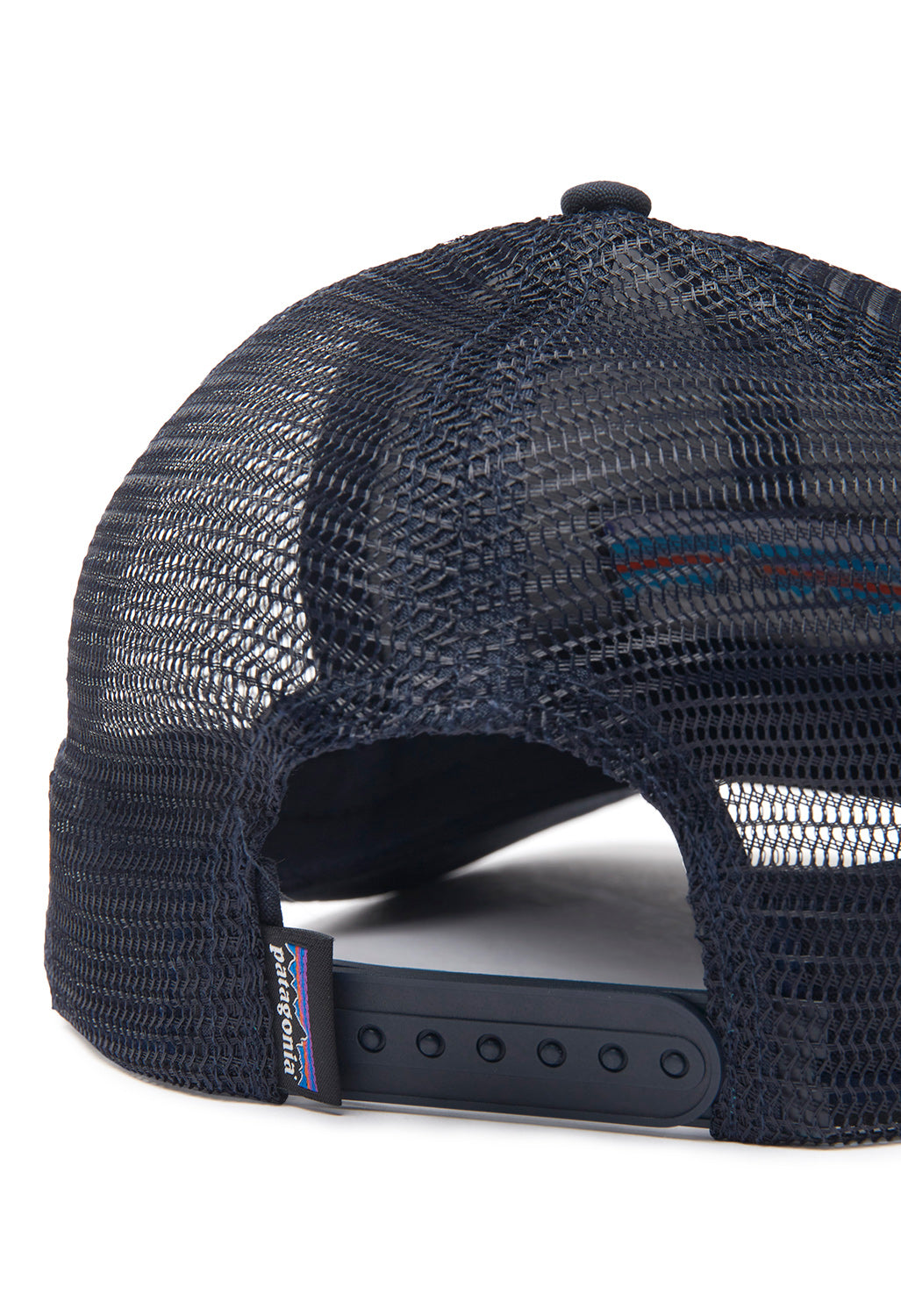 Patagonia P-6 Logo Trucker Hat - Navy Blue