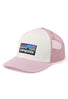 Patagonia P-6 Logo Trucker Hat - White / Quiet Violet