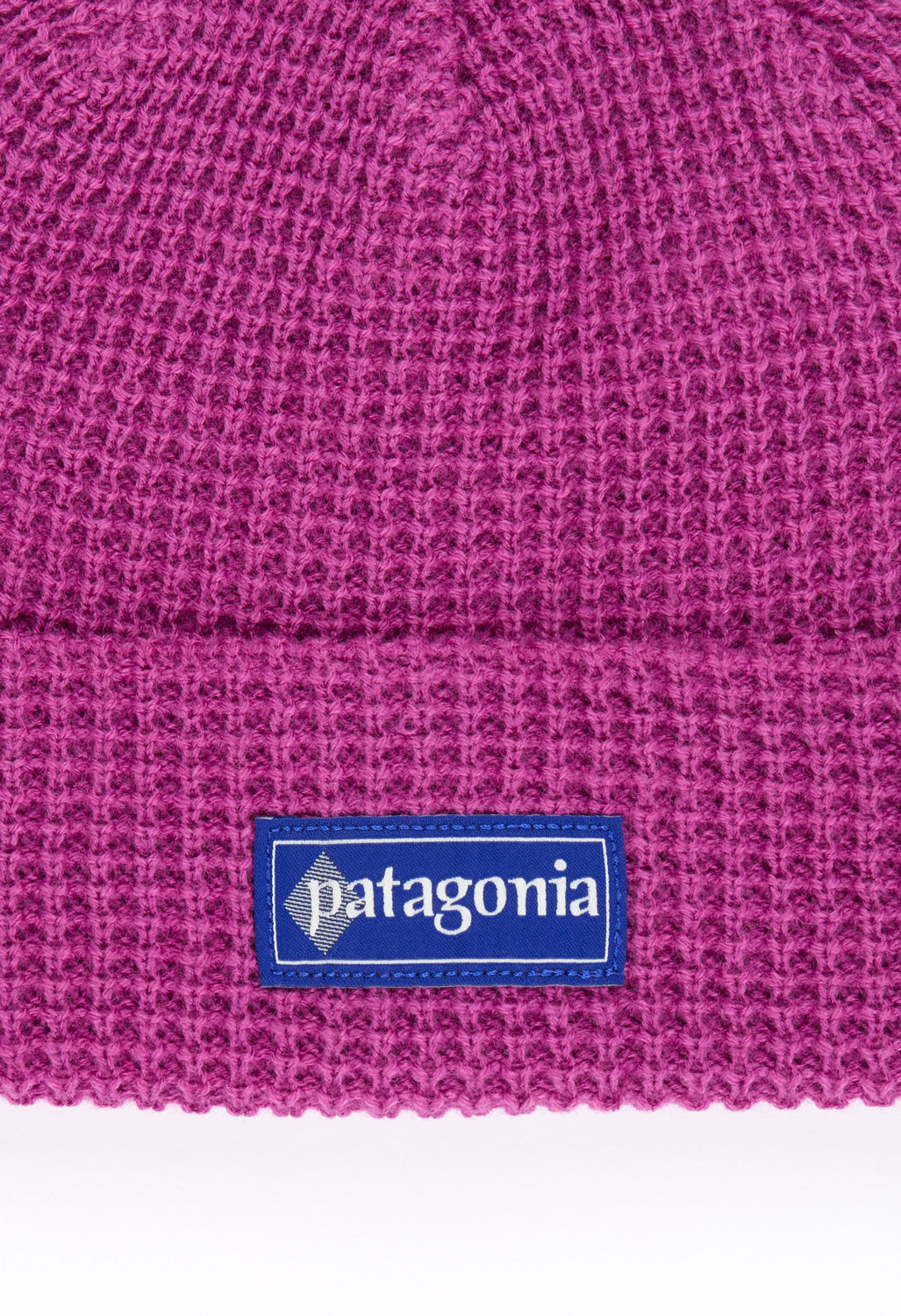 Patagonia Snowdrifter Beanie - Hut Tripper Label / Amaranth Pink