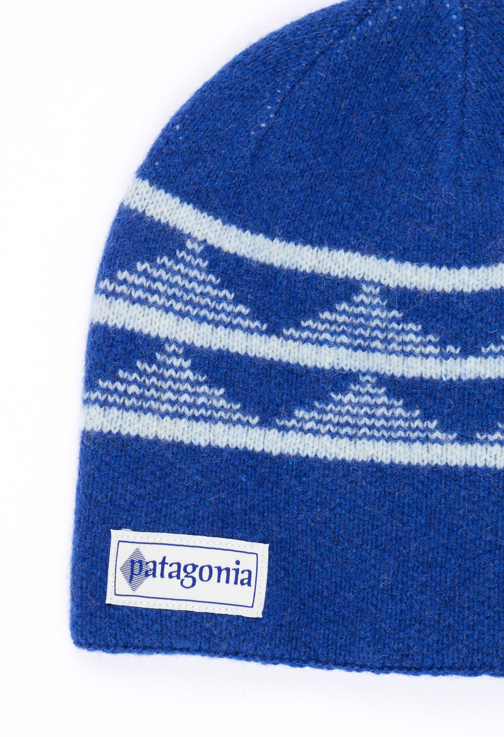Patagonia Cinder Beanie - Hut Tripper Stripe / Cobalt Blue