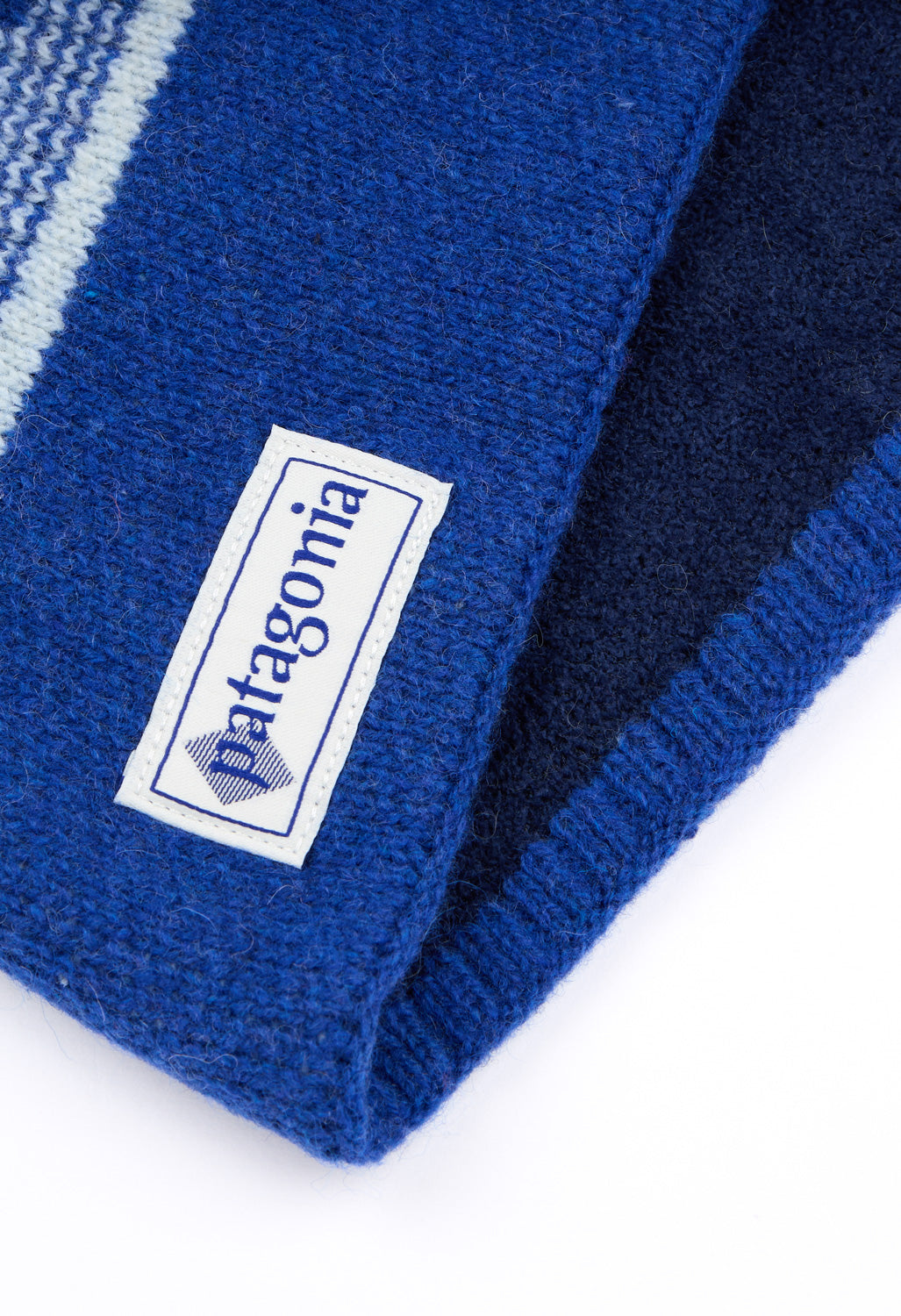 Patagonia Cinder Beanie - Hut Tripper Stripe / Cobalt Blue