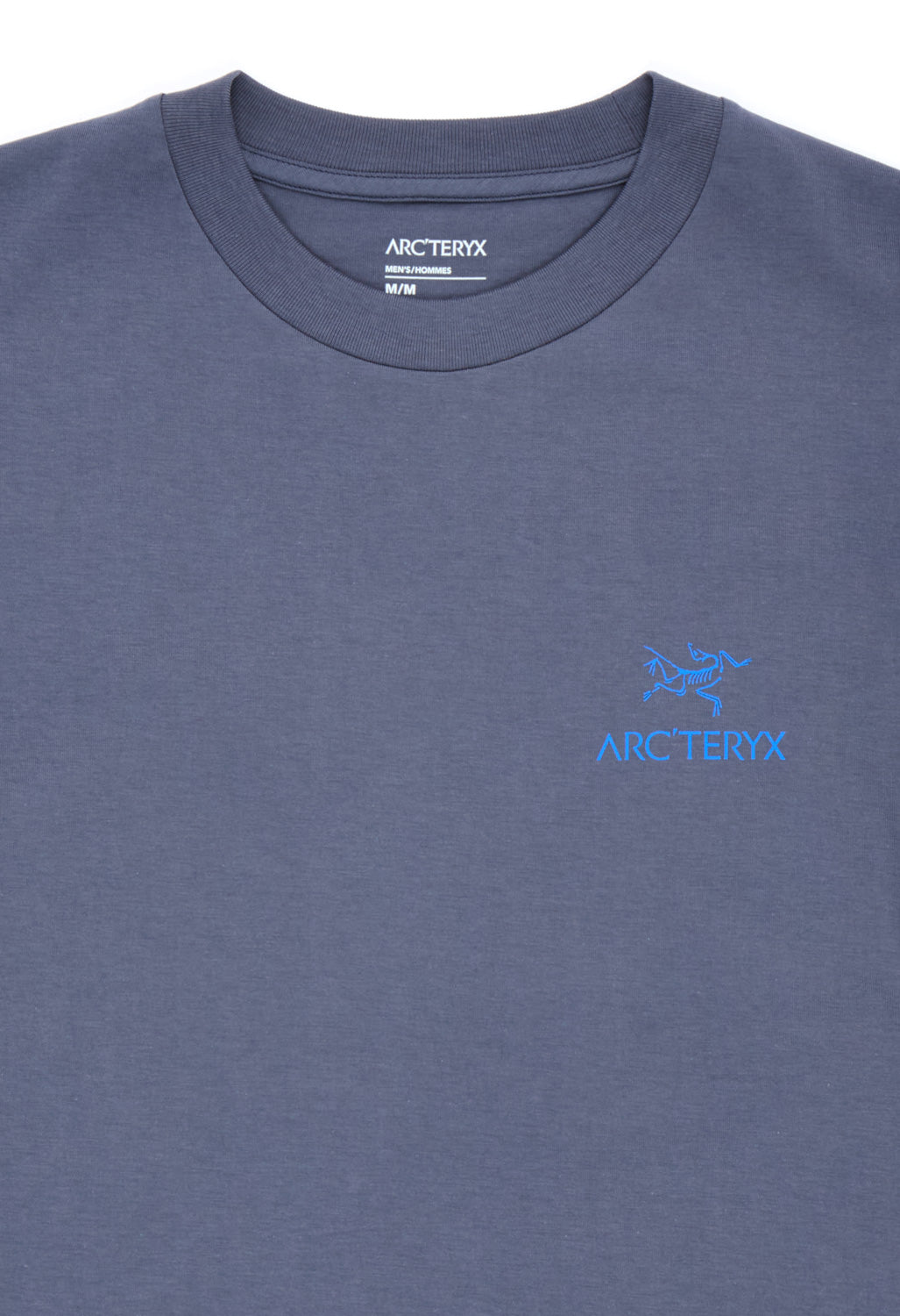 Arc'teryx Men's SL Cotton Bird Word Short Sleeved T-Shirt - Dark Stratus / Fluidity