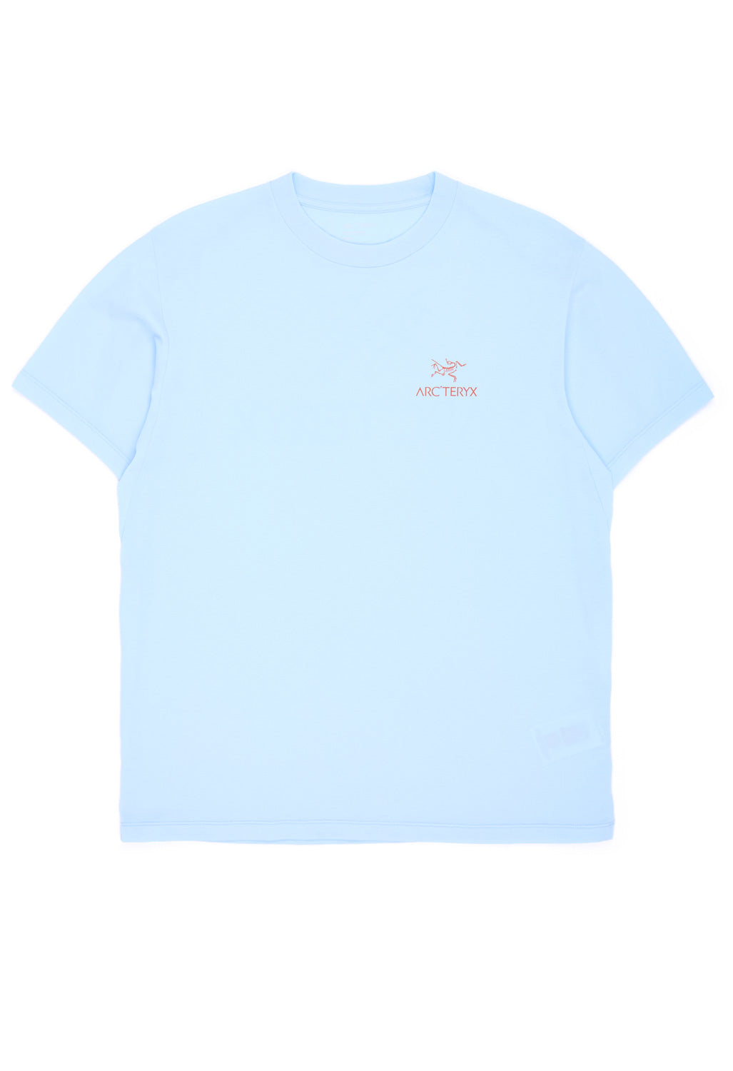 Arc'teryx Men's SL Cotton Bird Word Short Sleeved T-Shirt - Alpine Blue / Stone Red