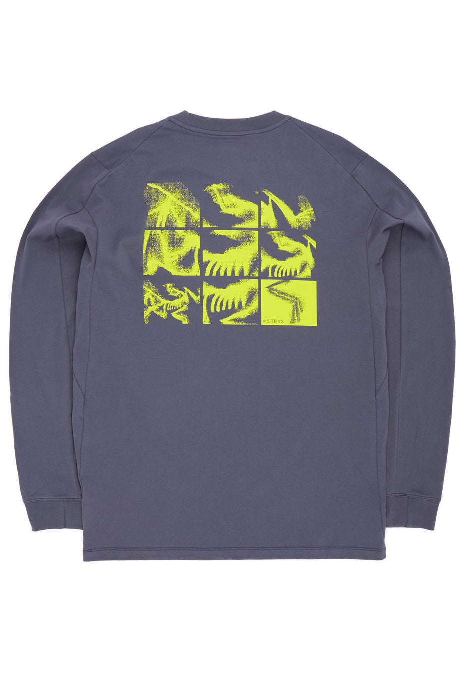 Arc'teryx Men's SL Cotton Bird Tile Long Sleeved T-Shirt - Dark Stratus / Euphoria